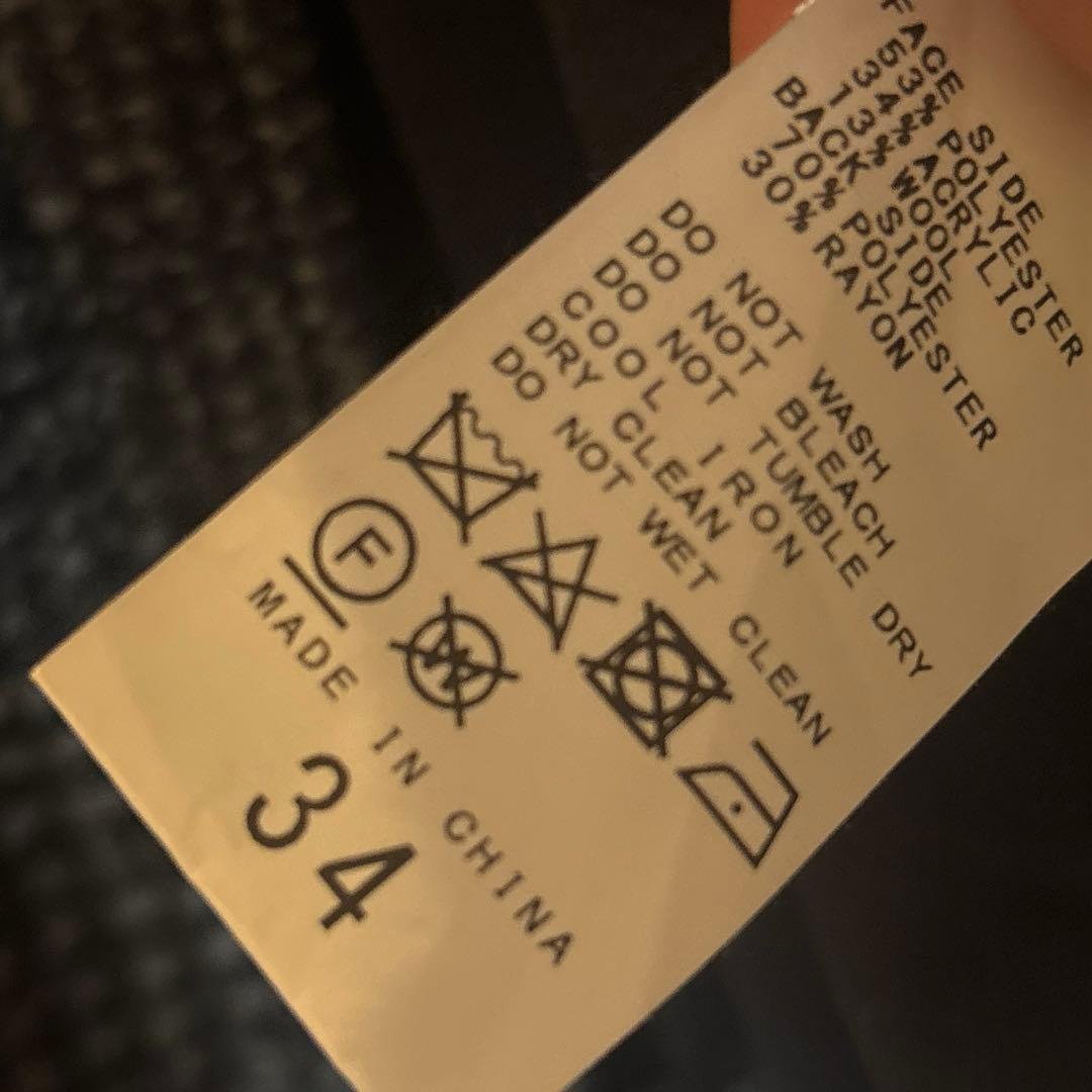 Spick & Spanスピックアンドスパン Wスライバーチェックハーフコート