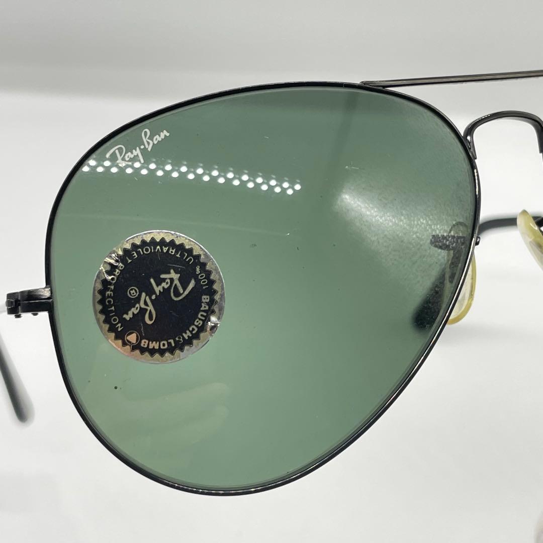 【美品】 B&L ボシュロム レイバン サングラス ブラックフレーム