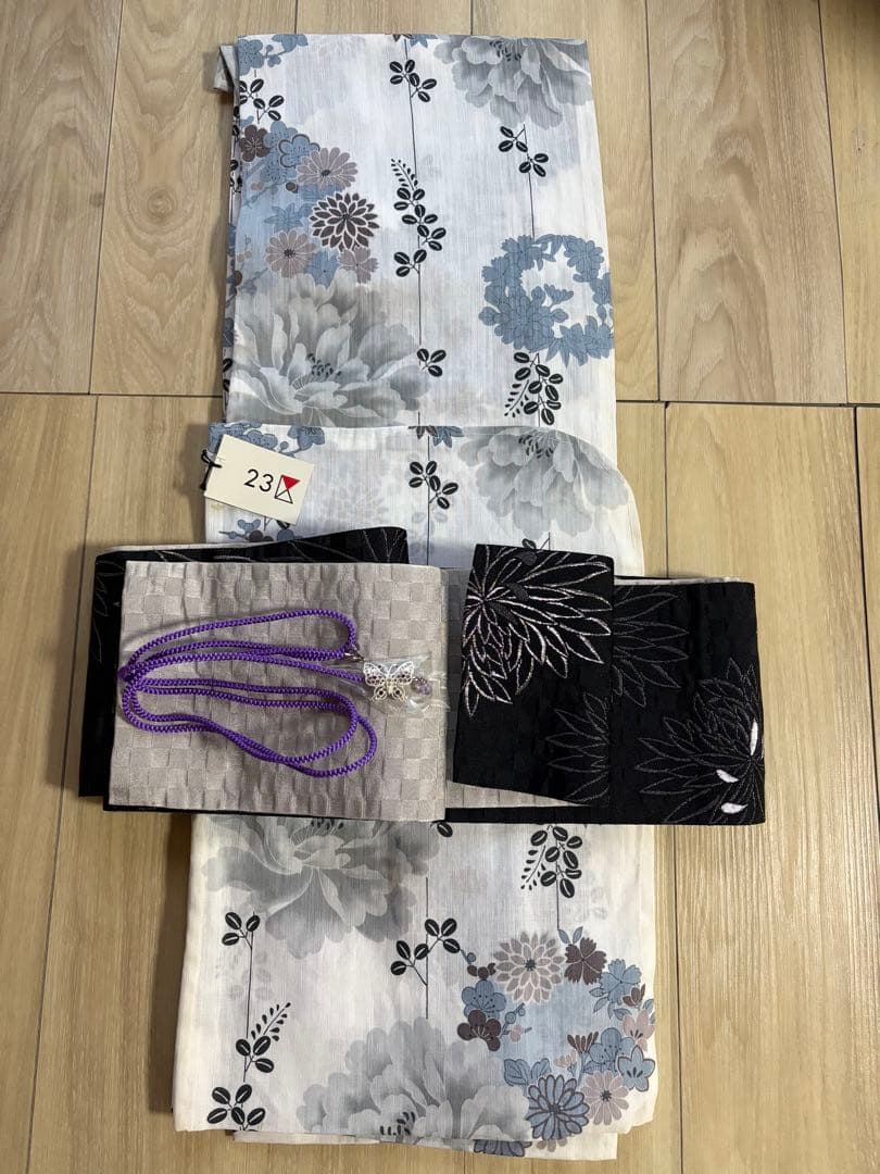 浴衣・帯・帯締めセット