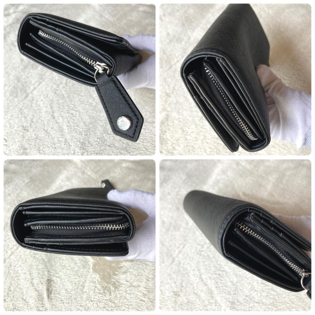 1163 新品未使用 ヴィヴィアン ウェストウッド 長財布 ブラック ①