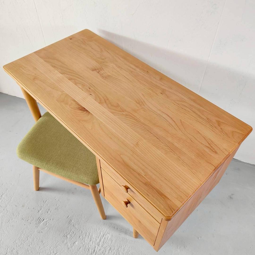美品 モモナチュラル コモ 机のみ 幅90　無垢　アルダー材