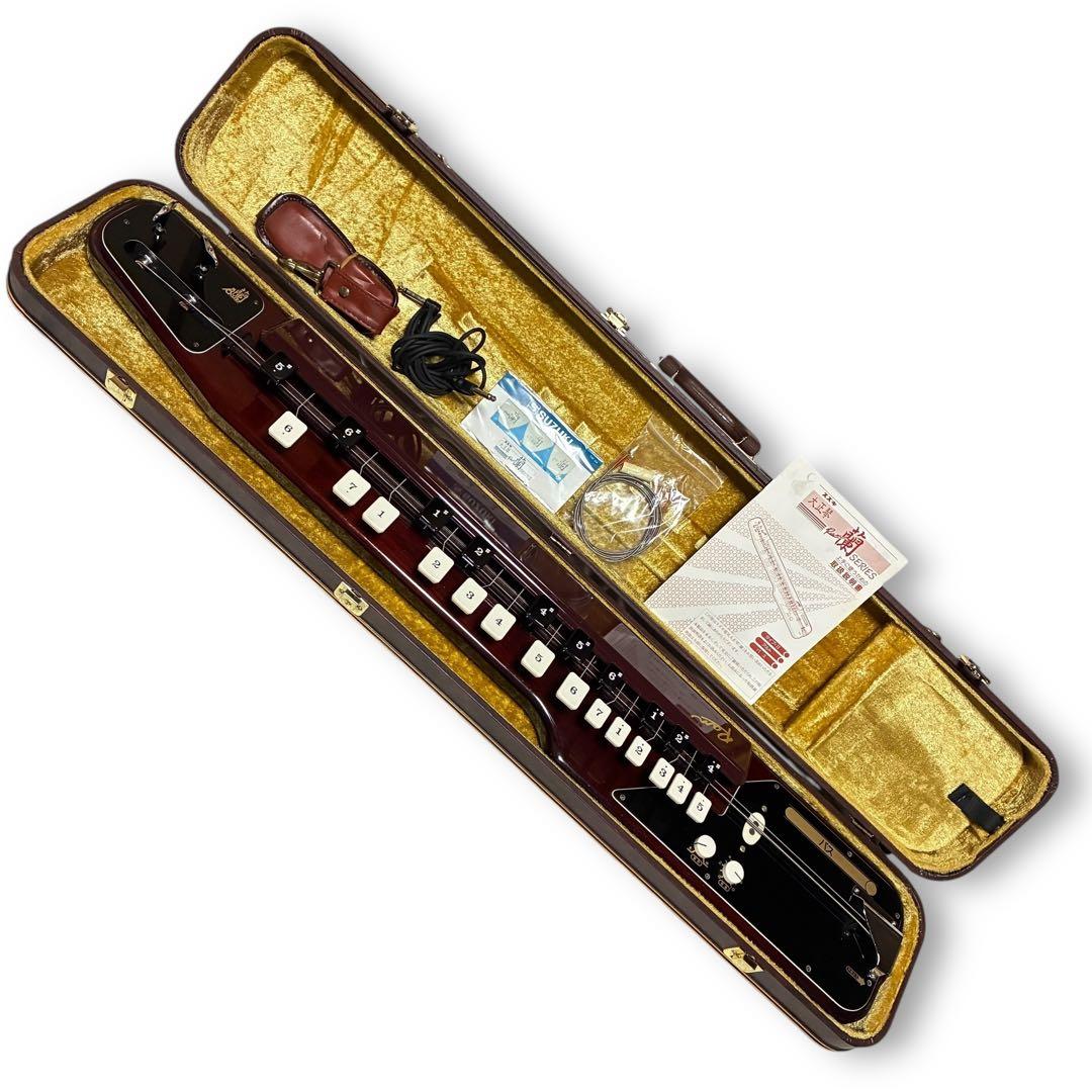 SUZUKI 電気大正琴 蘭BASS バス ベース 低音 希少 美品 専用ケース