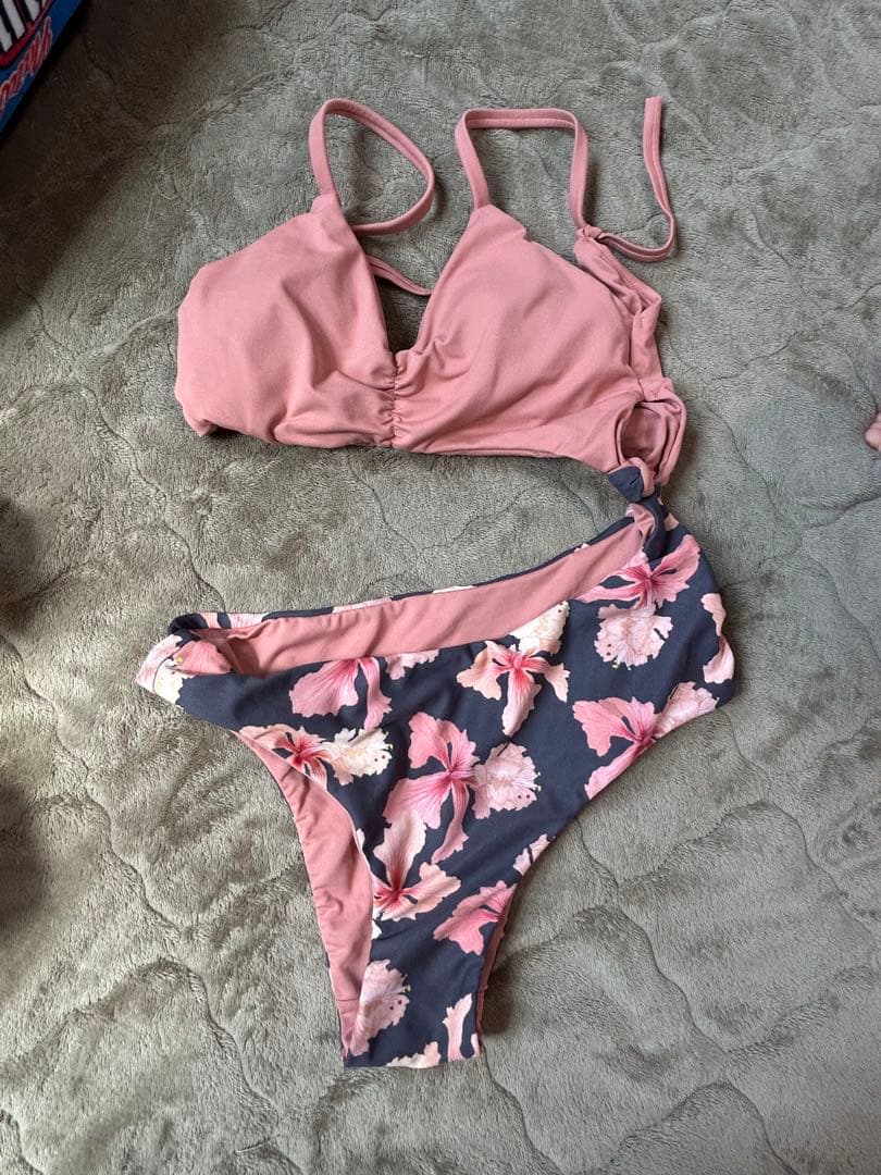 ALEXA STAM セパレートビキニ ピンク・グレー