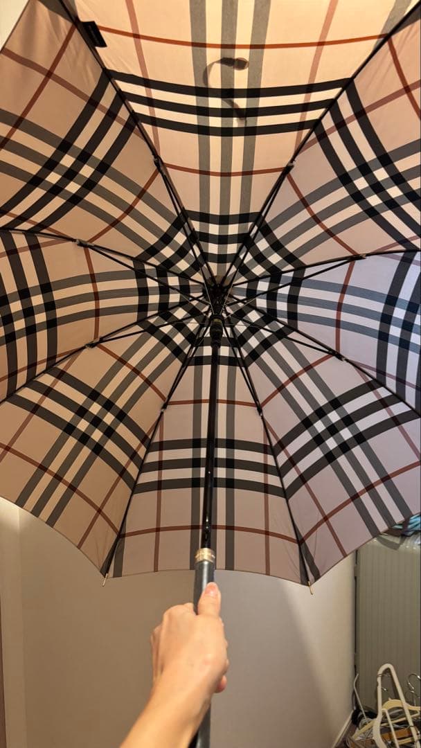 【新品未使用】BURBERRY バーバリー 長傘60cm カバー付き