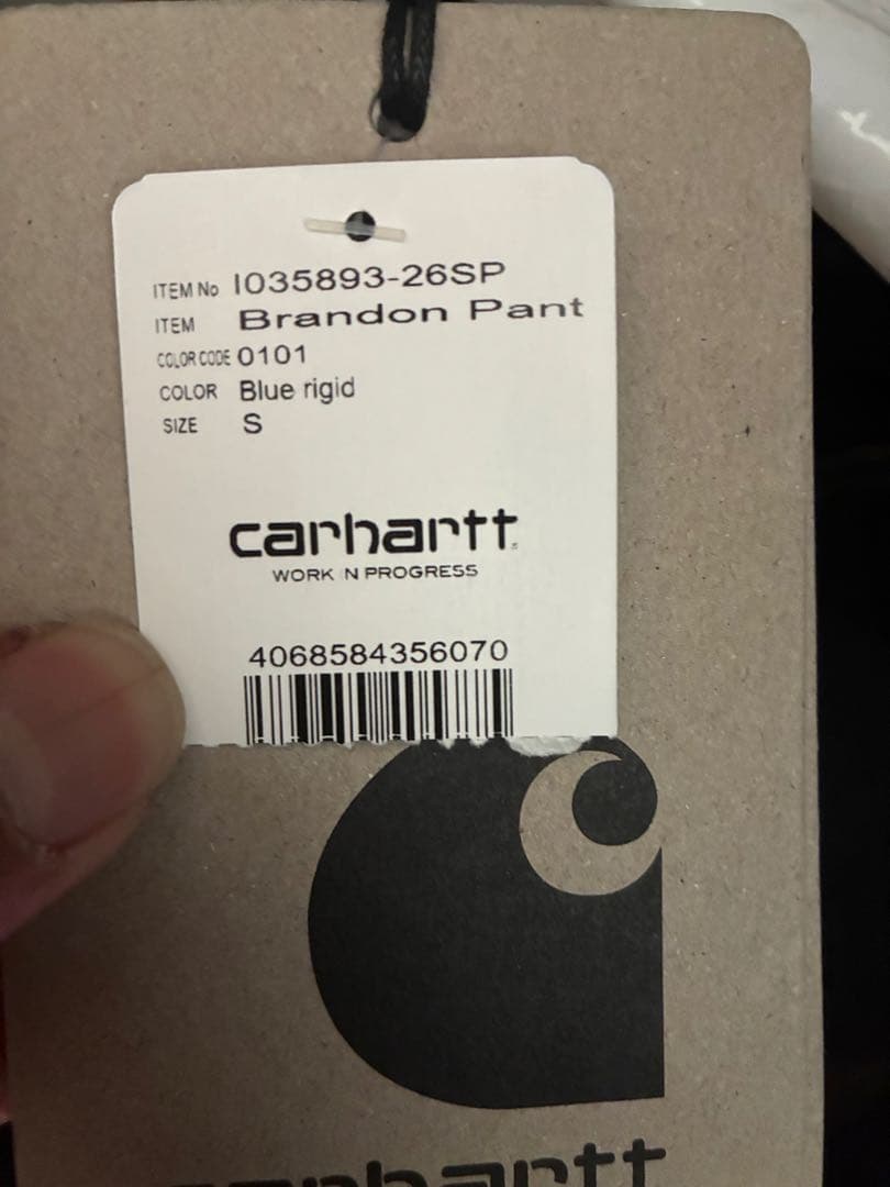 専用　Carhartt wip Brandon pant blue rigid