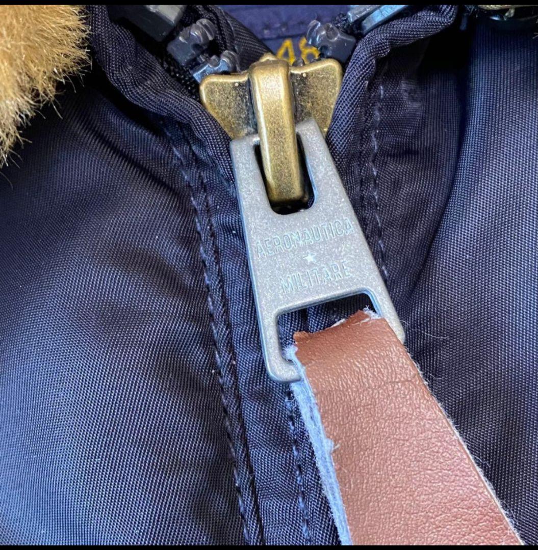 【AERONAUTICA MILITARE】フライトジャケットB-15ネイビーL