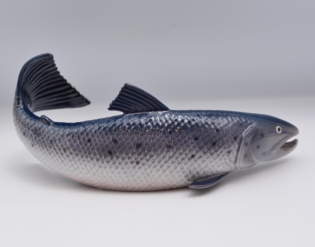 サーモン／マス　２体おまとめ　★ロイヤルコペンハーゲン　デンマーク　ご成約済み