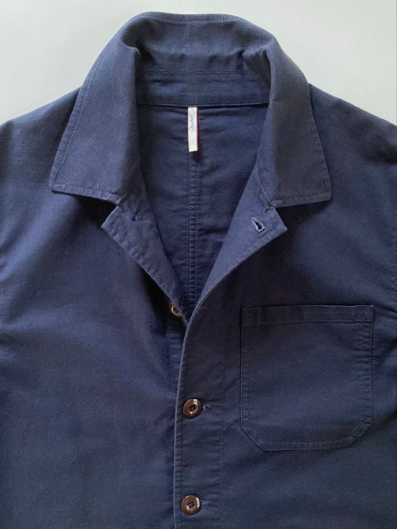 Glanshirt イタリア製 ワークジャケット L ネイビー