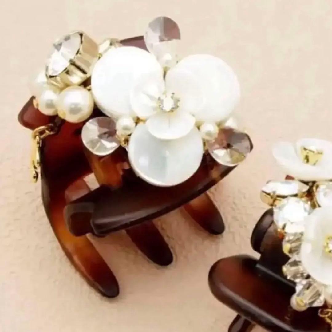 735【結婚式＊和装】新品未使用／シェルブルーム／デザートクリップ／中サイズ