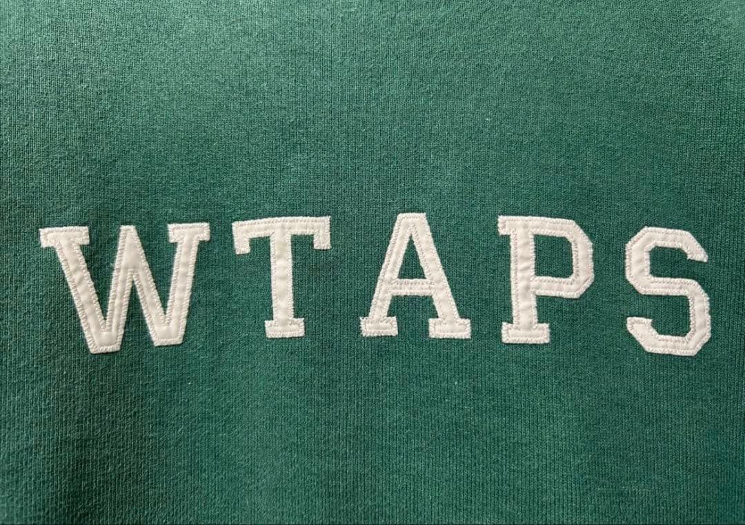 WTAPS スウェット　刺繍ロゴ　COTTON
