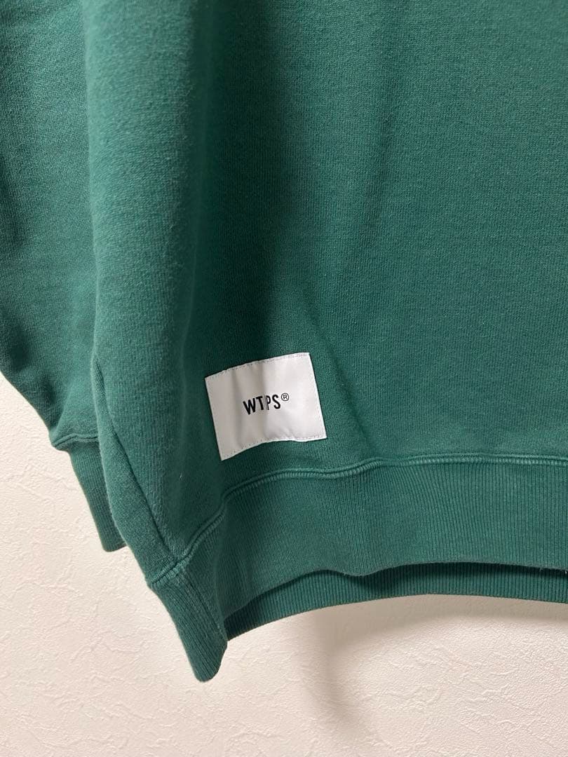 WTAPS スウェット　刺繍ロゴ　COTTON