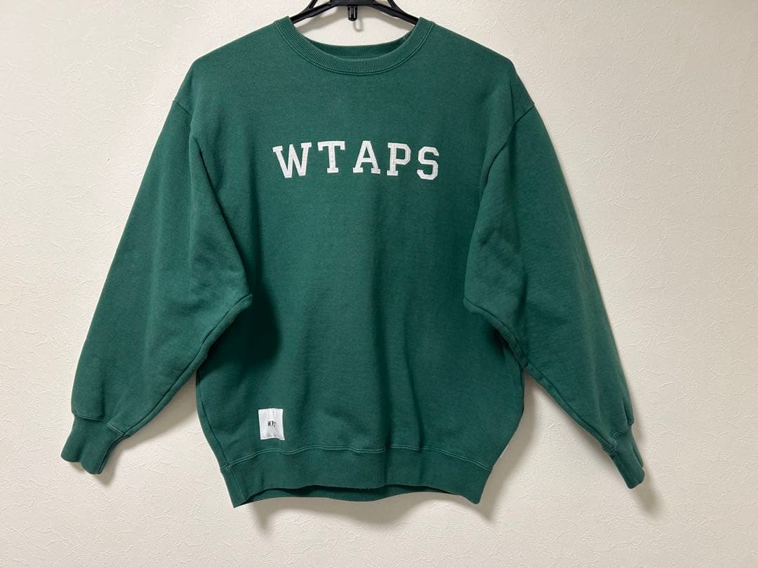 WTAPS スウェット　刺繍ロゴ　COTTON