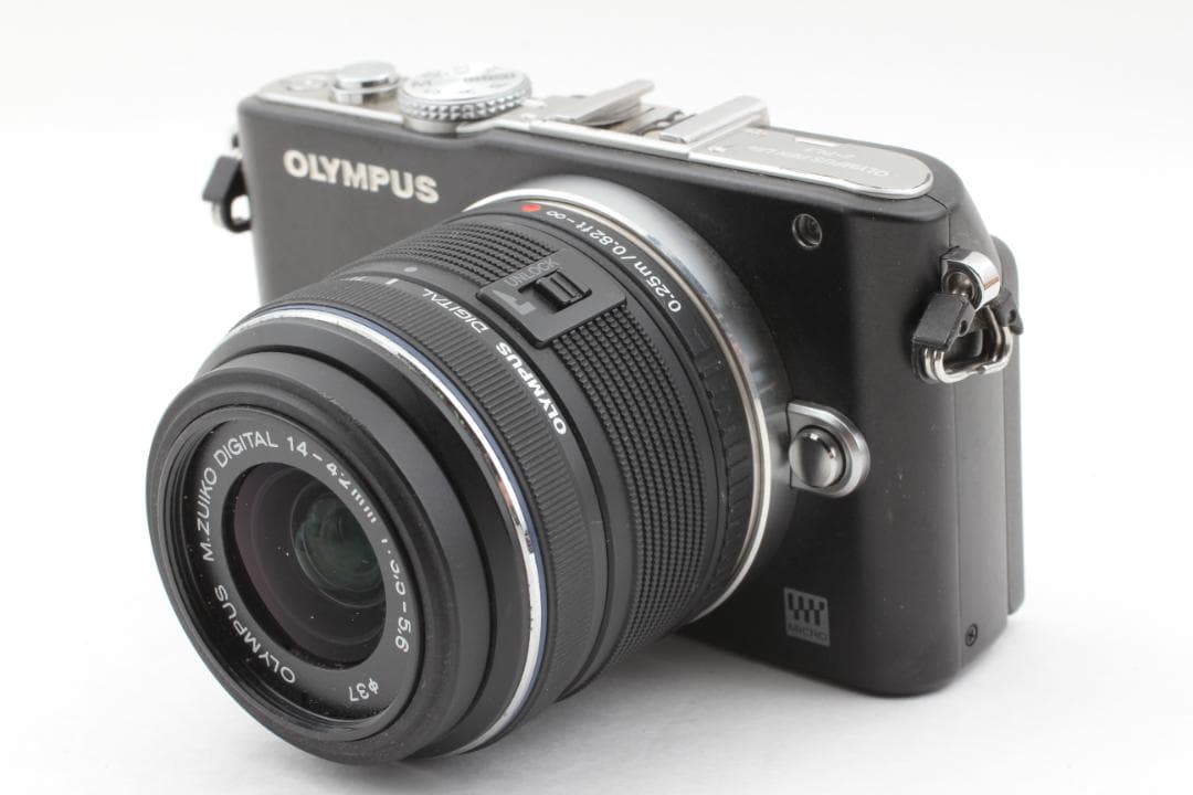 OLYMPUS PEN Lite E-PL3 ブラック 14-42mm レンズ