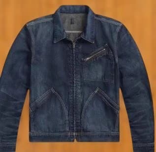 tamotty RLデニム前開きZIPジャケット L