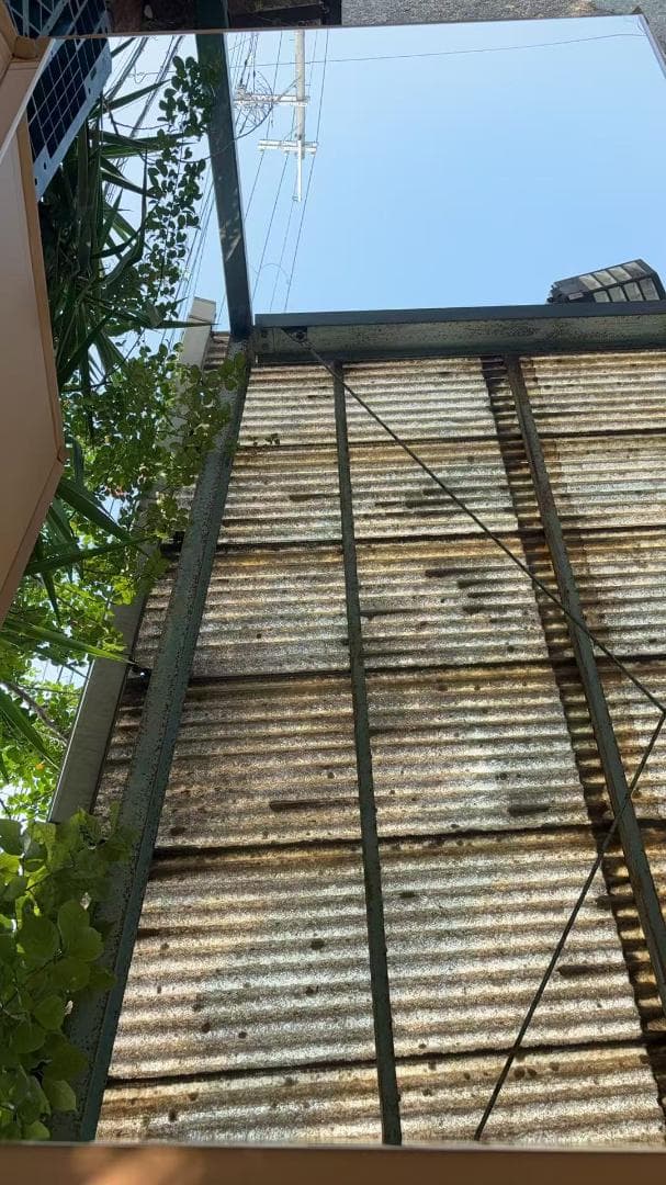 【中古】ダンスミラー 割れない鏡 幅100x160cm 姿見 白色 10番