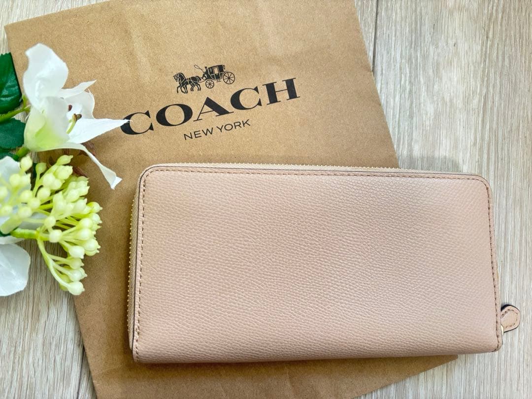 お値下げ可能！【新品】COACH コーチ 長財布 F58411 ビーチウッド