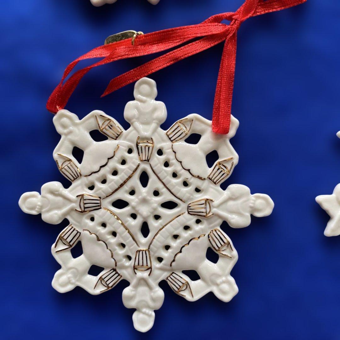 レノックス社製　雪の結晶オーナメント12個セット