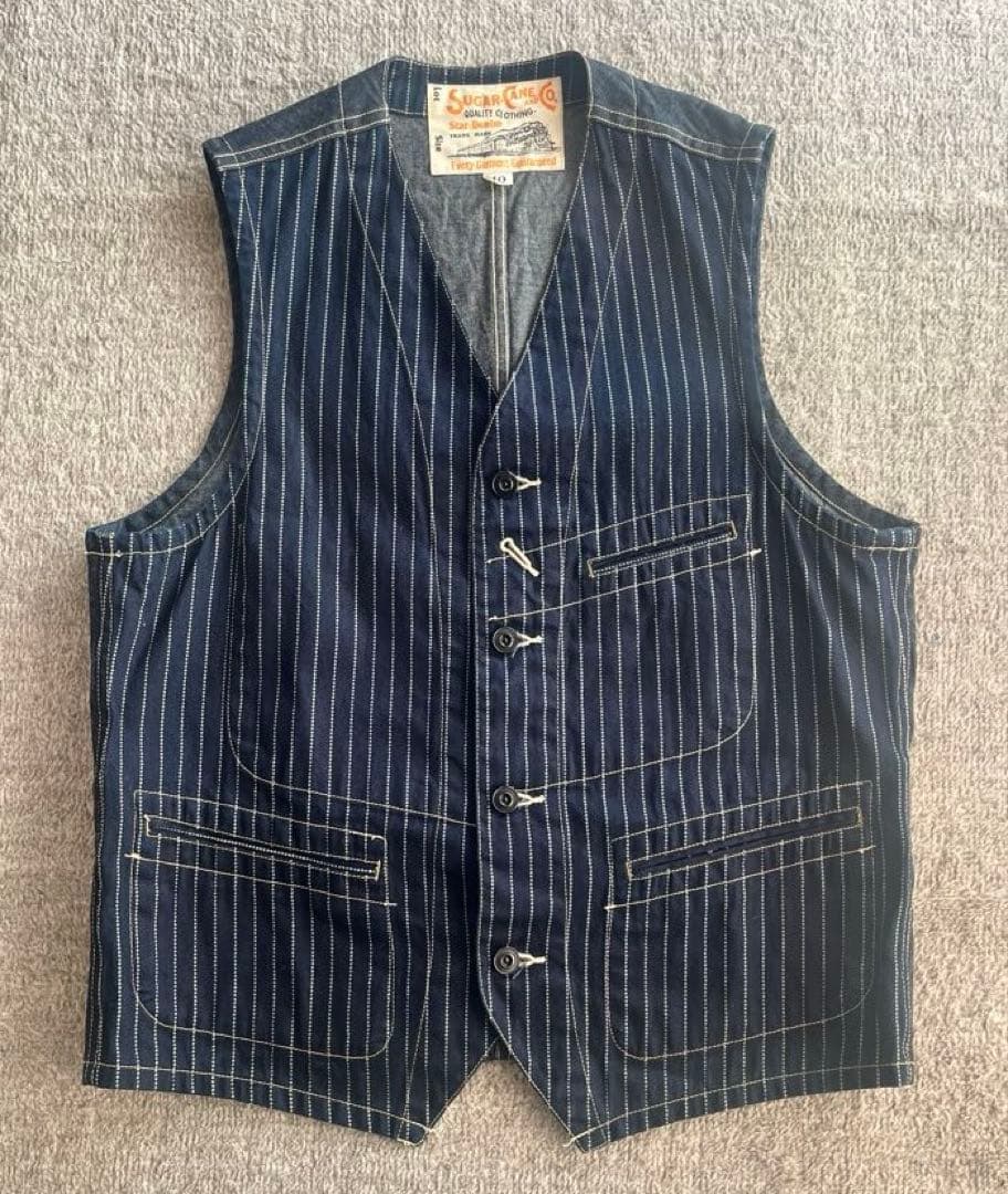 SUGAR CANE ウォバッシュベスト サイズ40