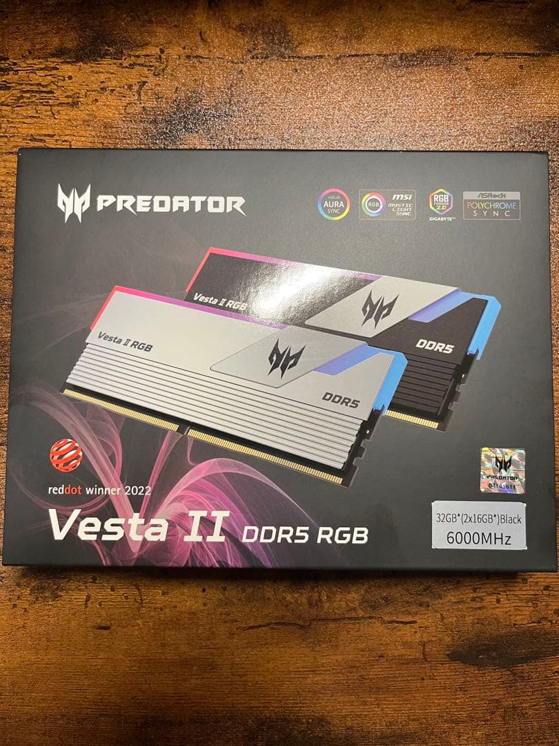 メモリー Vesta II DDR5 RGB 32GB 6000MHz