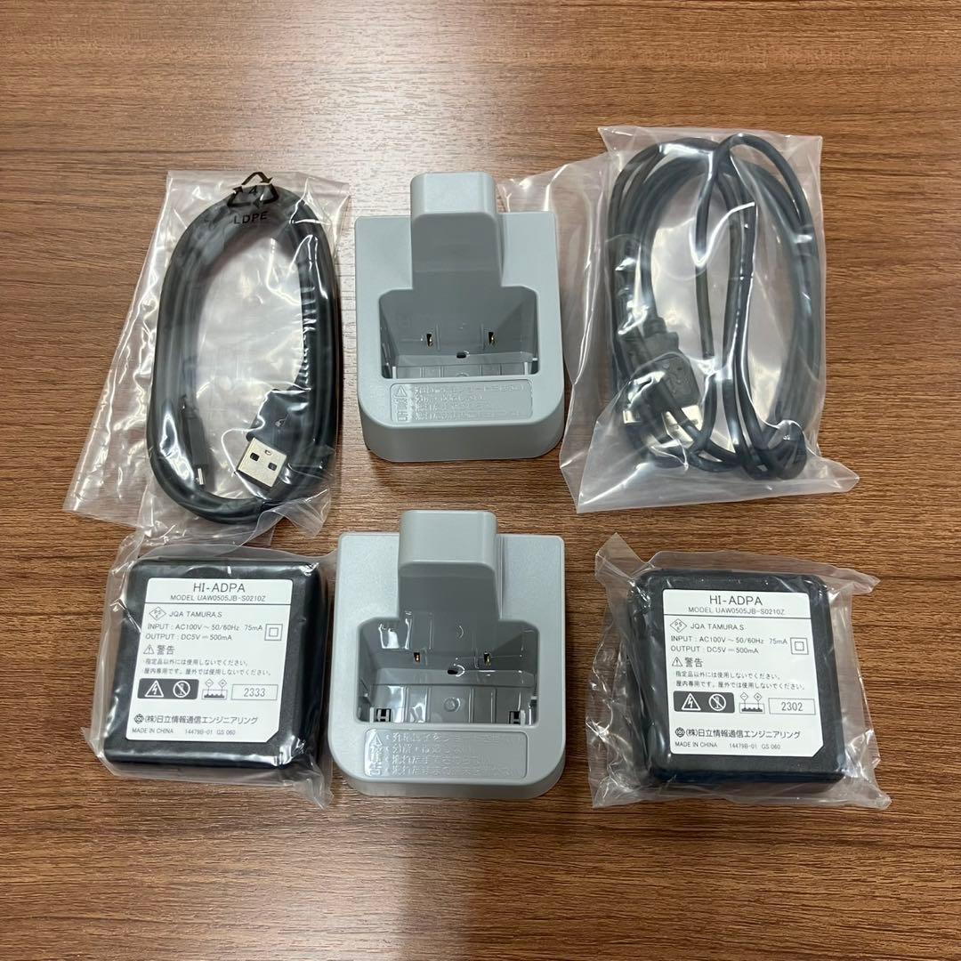 2台分　HI-D10PS 充電器　日立ビジネスフォン　バッテリー