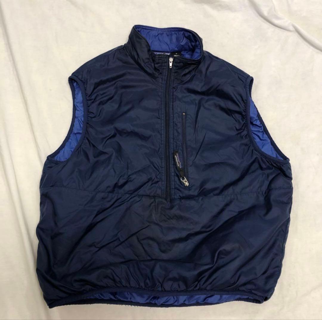 パタゴニアパフボールベスト　ヴィンテージ1997年製　黒紺メイドインUSA