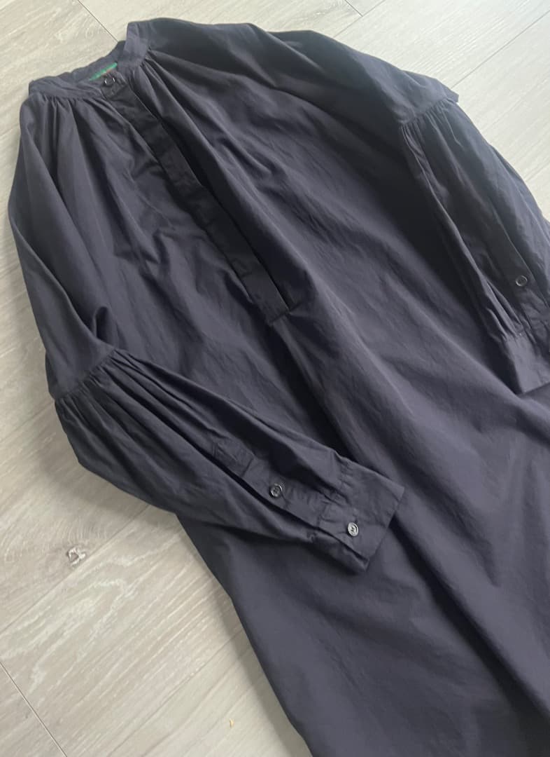 専用 希少 ケイシーケイシー 袖切替ノーカラーワンピース ゆったり