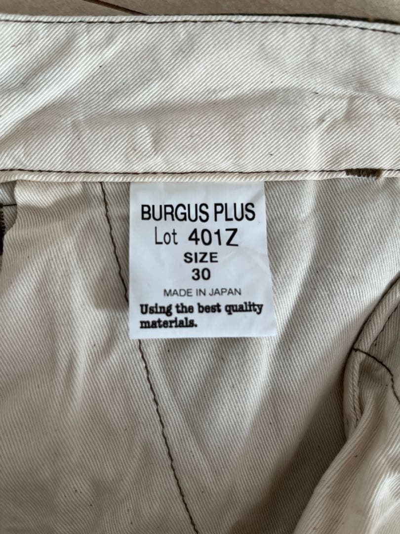 パンツ BURGUS PLUS Lot.401 Zip fly