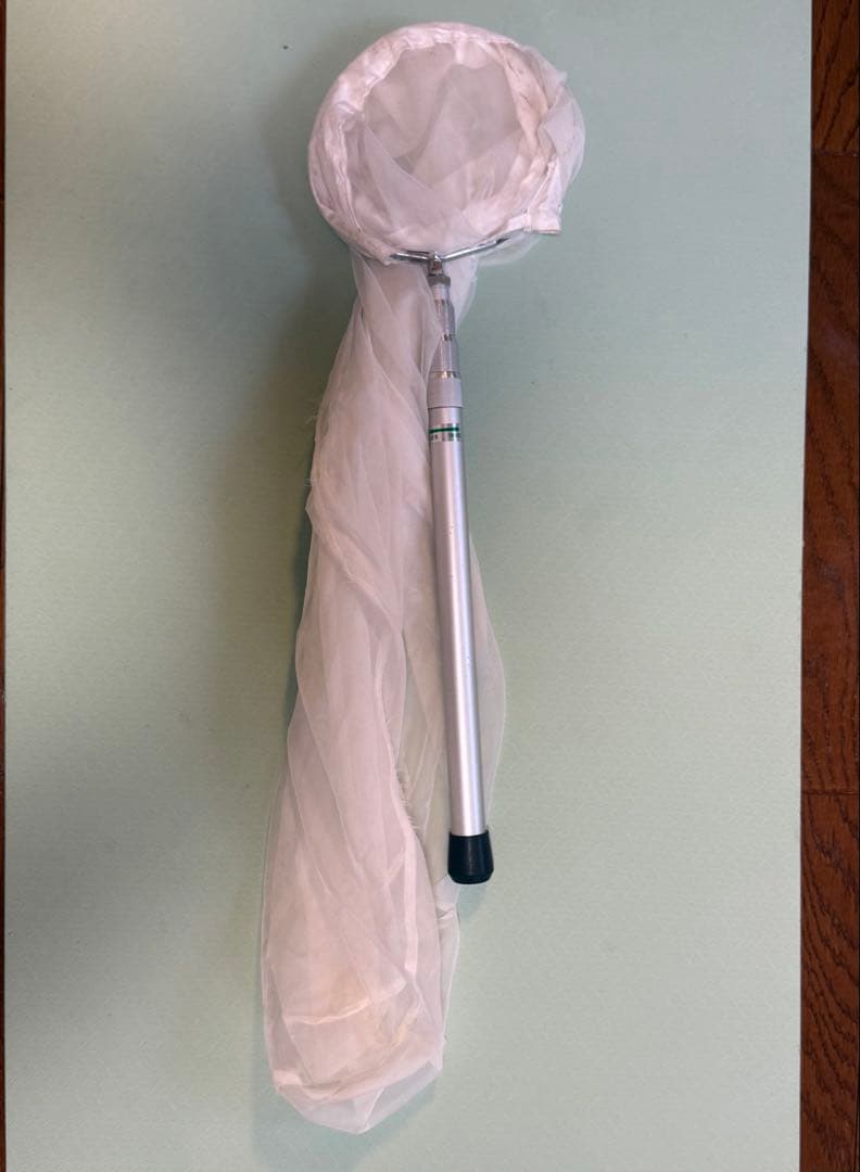 捕虫網　志賀昆虫アルミ製引抜式捕虫網 (５０cm本絹上等網付150cm)