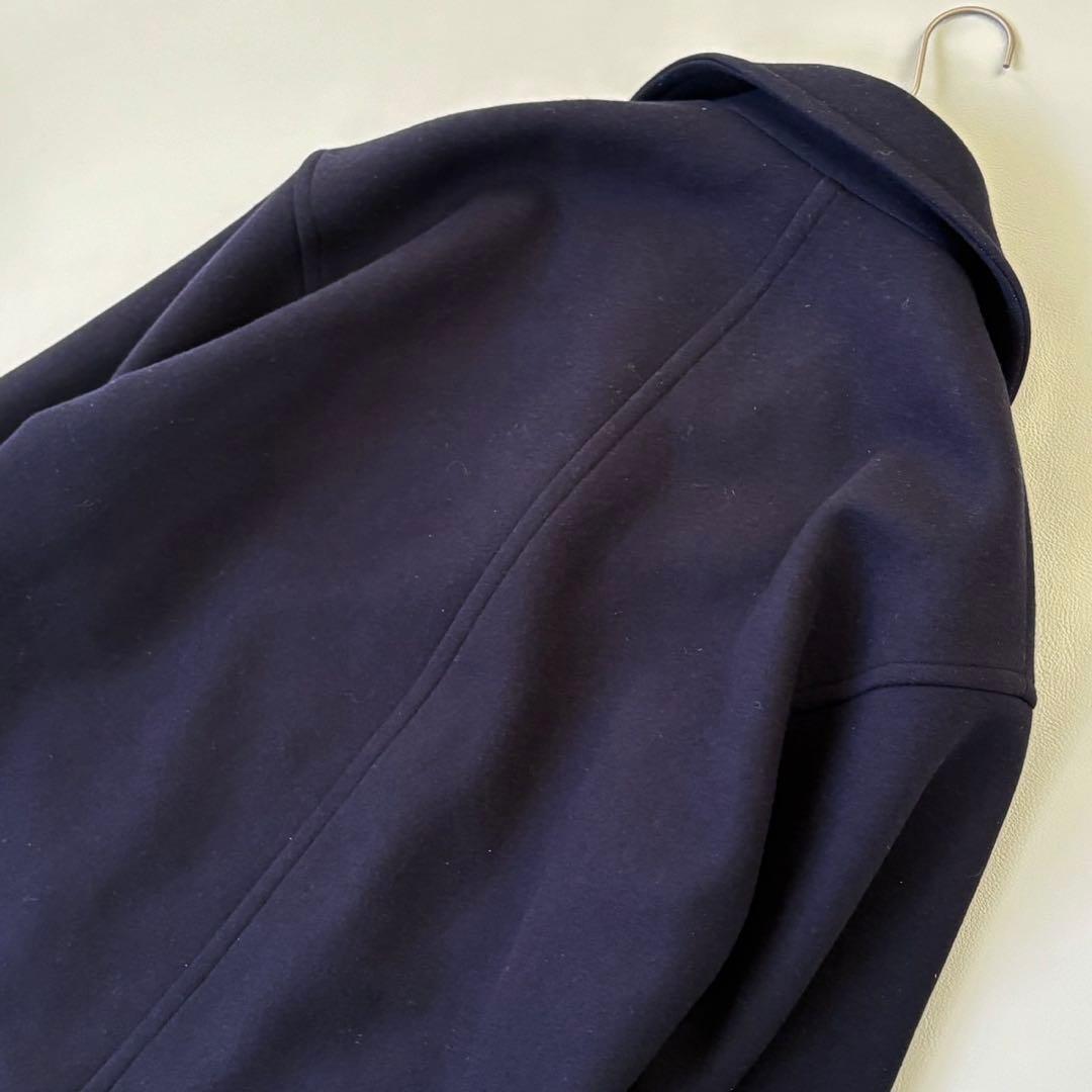 カレンソロジー メルトン オーバーサイズピーコート ネイビー