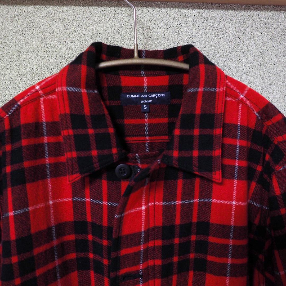 美品 コムデギャルソンオム ジュンヤ チェック カバーオール S 2018