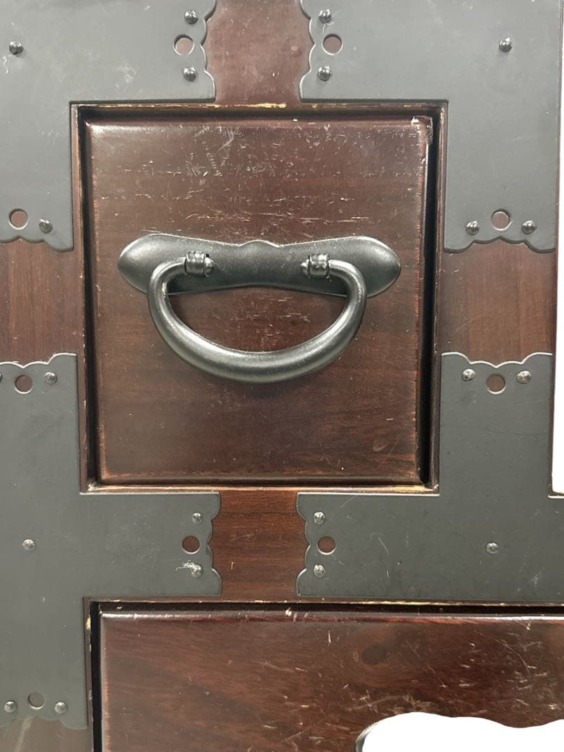 【送料無料】レトロ調 階段 階段タンス 棚 和風 民芸家具 和家具 小物収納