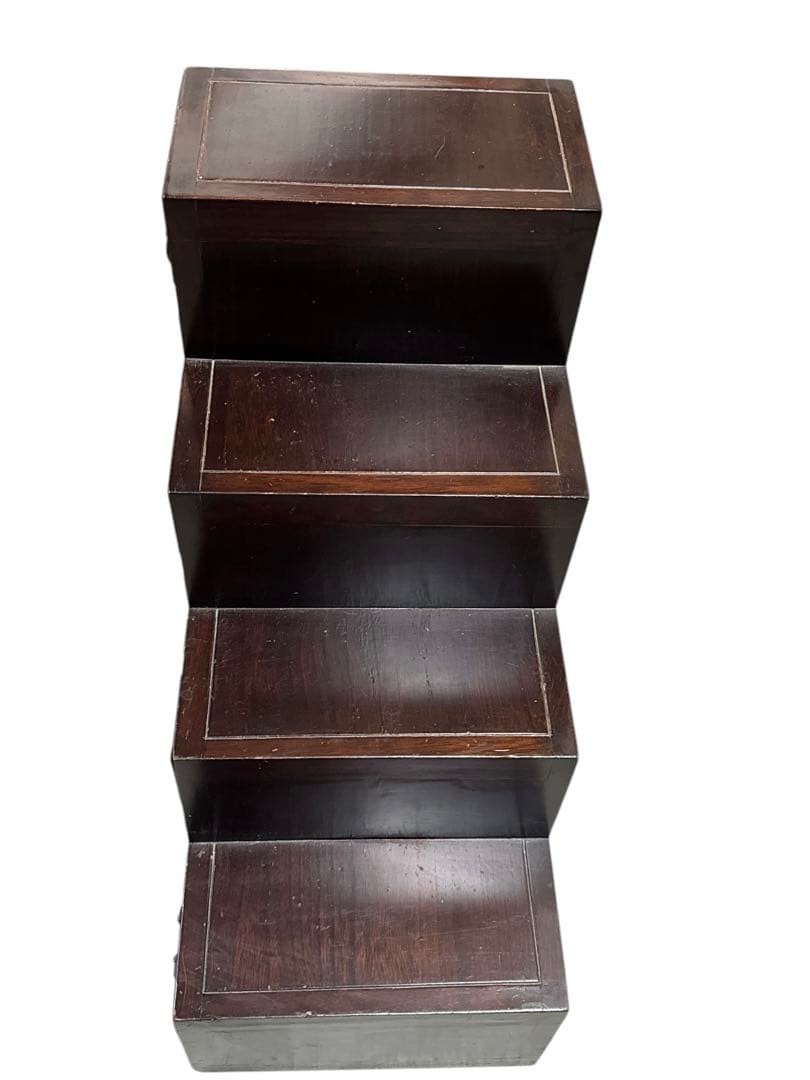 【送料無料】レトロ調 階段 階段タンス 棚 和風 民芸家具 和家具 小物収納