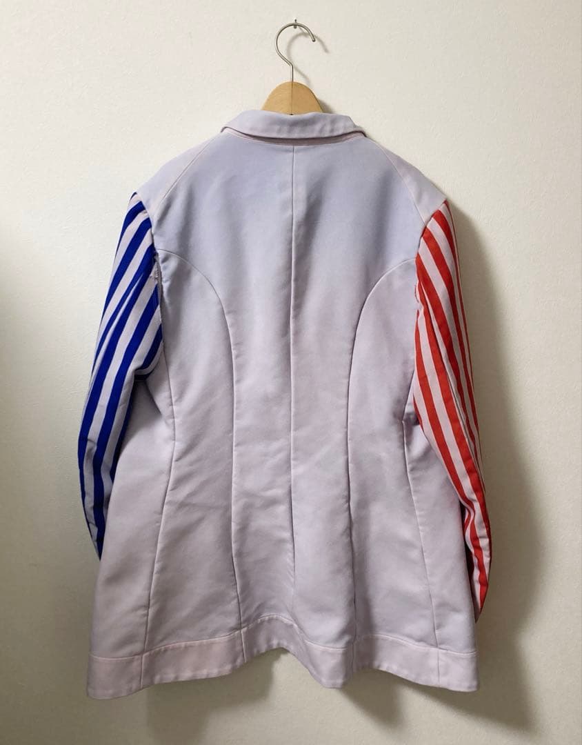 コムデギャルソンオムプリュス　23ss ストライプ　ドッキング　ジャケット