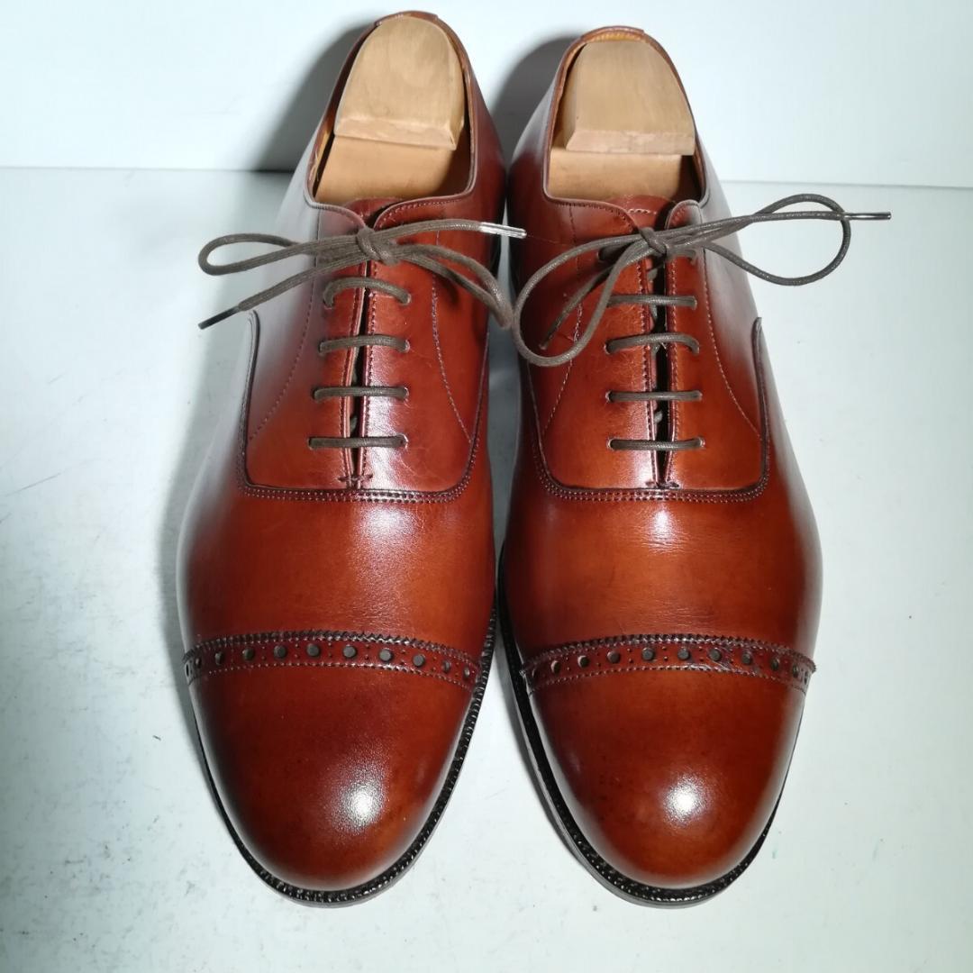 d0090 訳あり 未使用に近い エドワードグリーン 7 茶 Berkeley