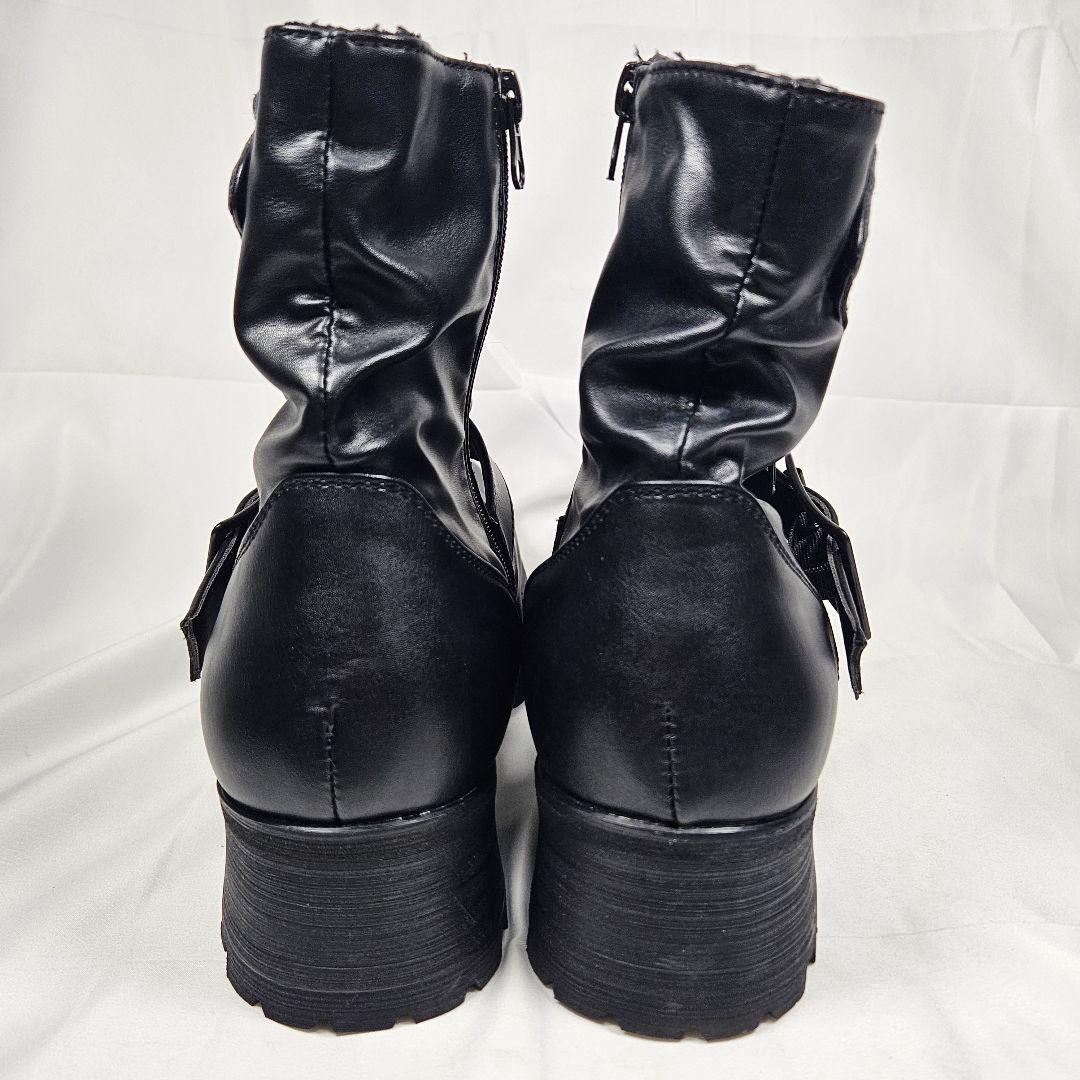 【美品】BOREDOM ボアドム サイドジップ ブーツ ブラック 27cm