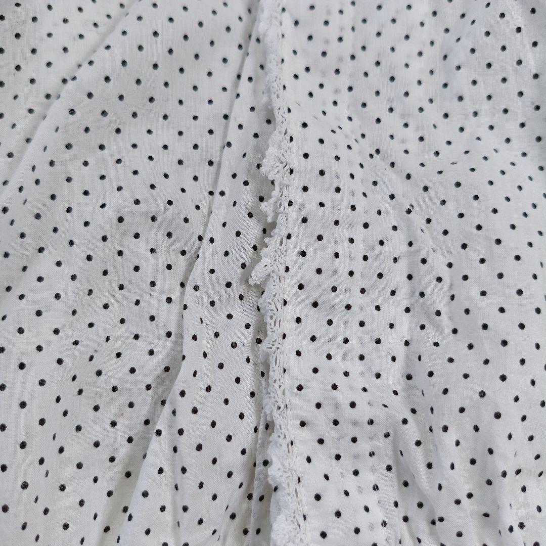 22SS極美品✨タオコムデギャルソン ボウタイフリルブラウス　ドット　Ｍ