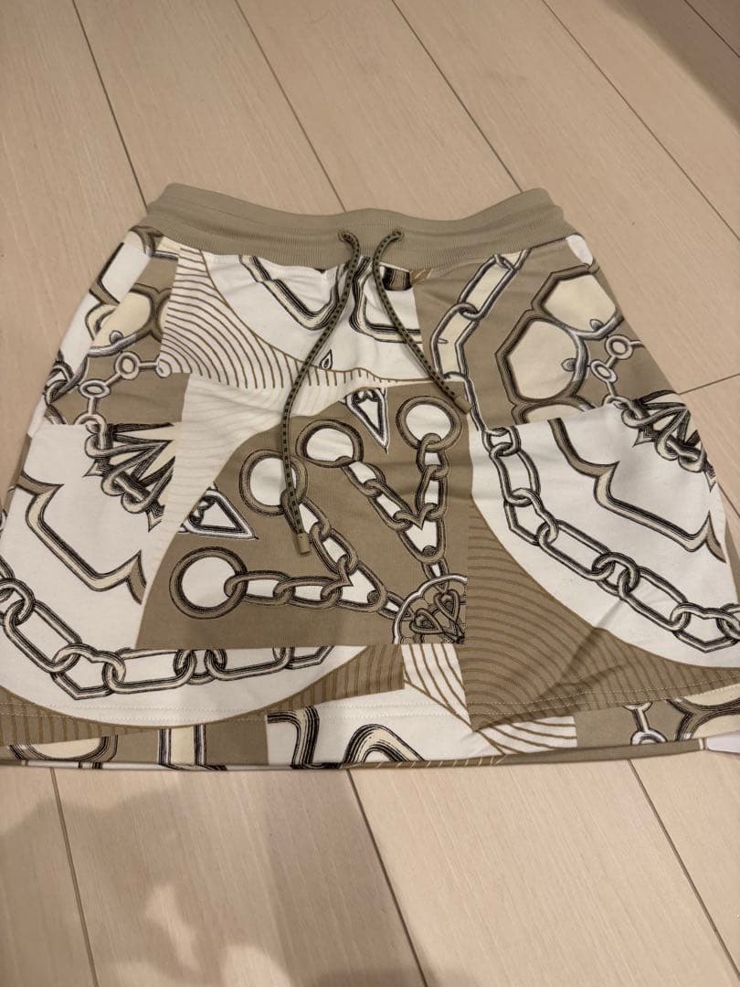 Hermès チェーンデザイン ミニスカート