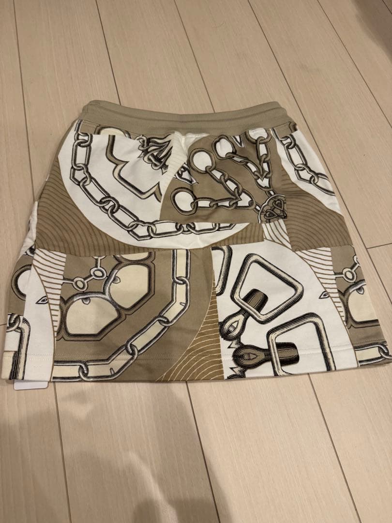 Hermès チェーンデザイン ミニスカート