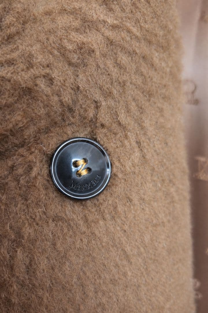 Max Mara テディベア風 フーデッド ロング　ファーコート　ヴィンテージ