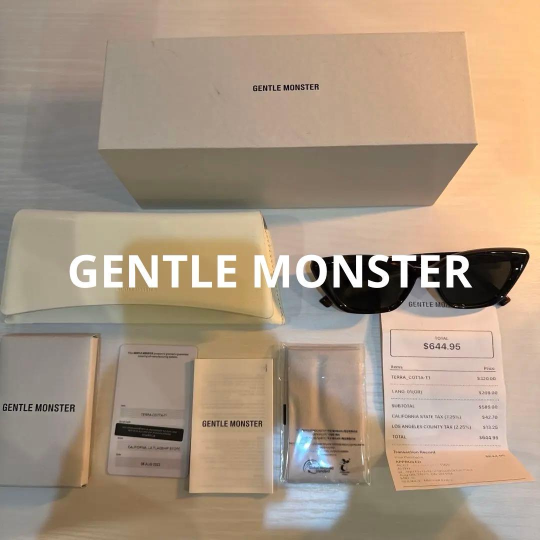 GENTLE MONSTER TERRA COTTA ブラックサングラス
