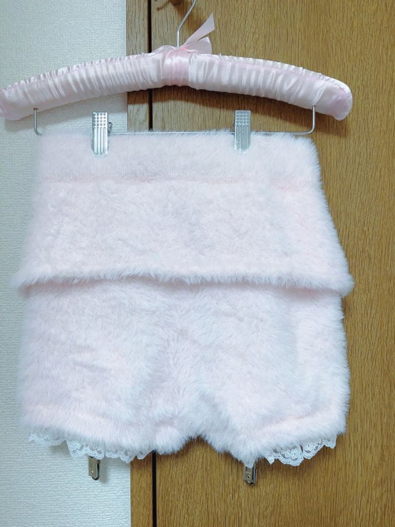 【Fiorforte】garter knit short pants /ピンク