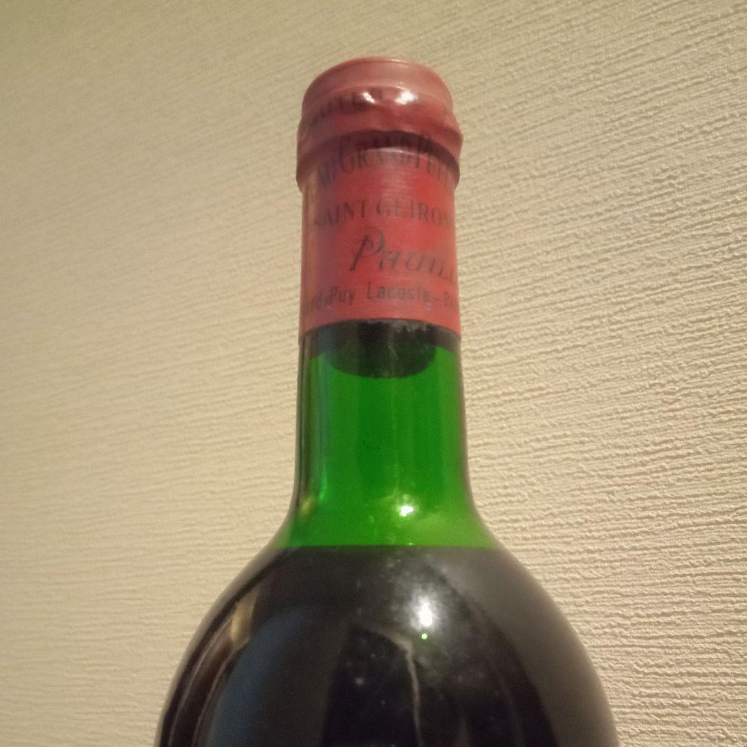 シャトー・グラン・ピュイ・ラコスト　1976　【 古酒　ワインセラー保管 】