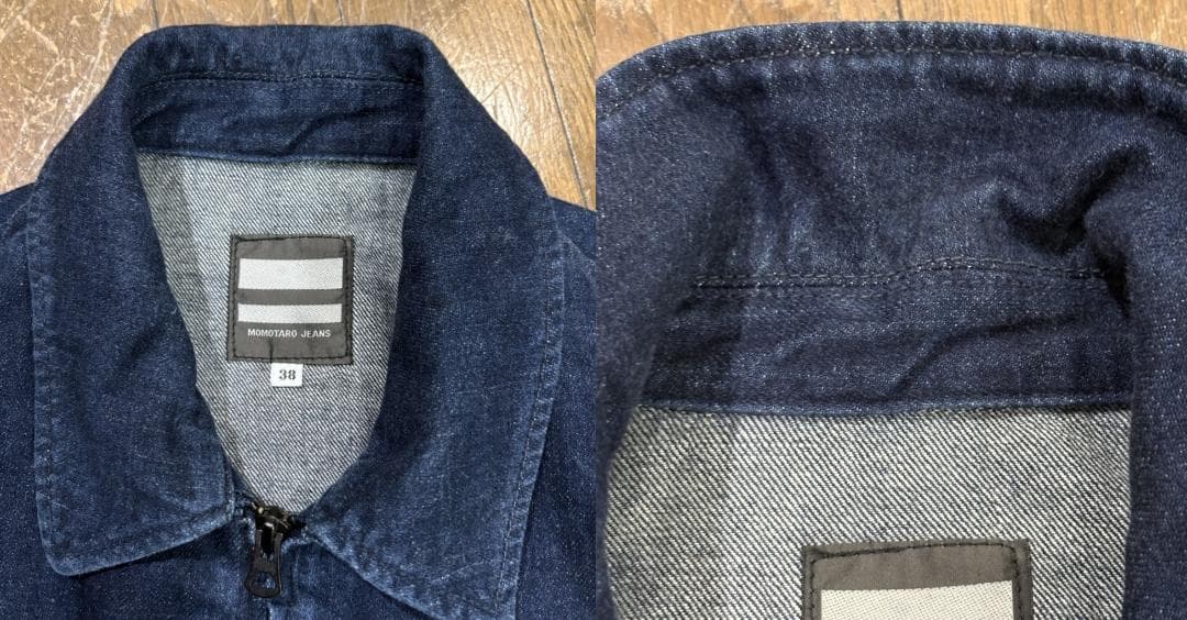 ＊桃太郎ジーンズ 出陣 濃紺 月桂樹ボタン つなぎ オールインワン 日本製 38