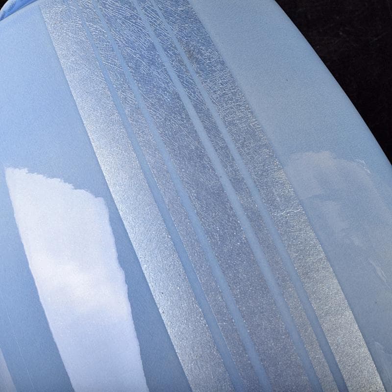 九谷焼　中田一於作　淡青釉裏銀彩　花文　壷　共布共箱　M　R7804B