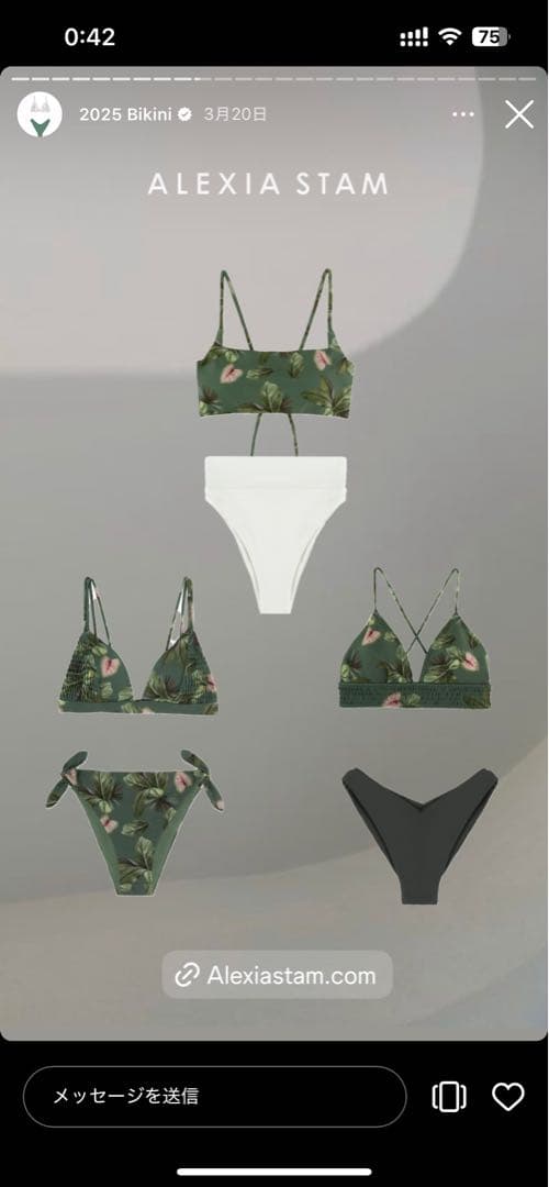 ALEXIA STAM ビキニトップ　Mサイズ　水着