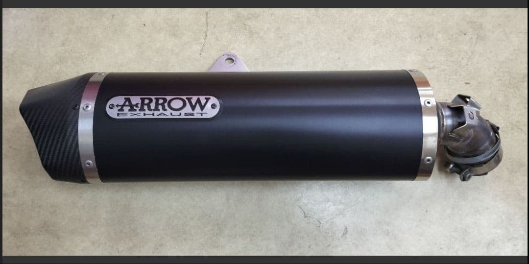v−strom1050ARROW スリップオンマフラー オプションカーボンガード