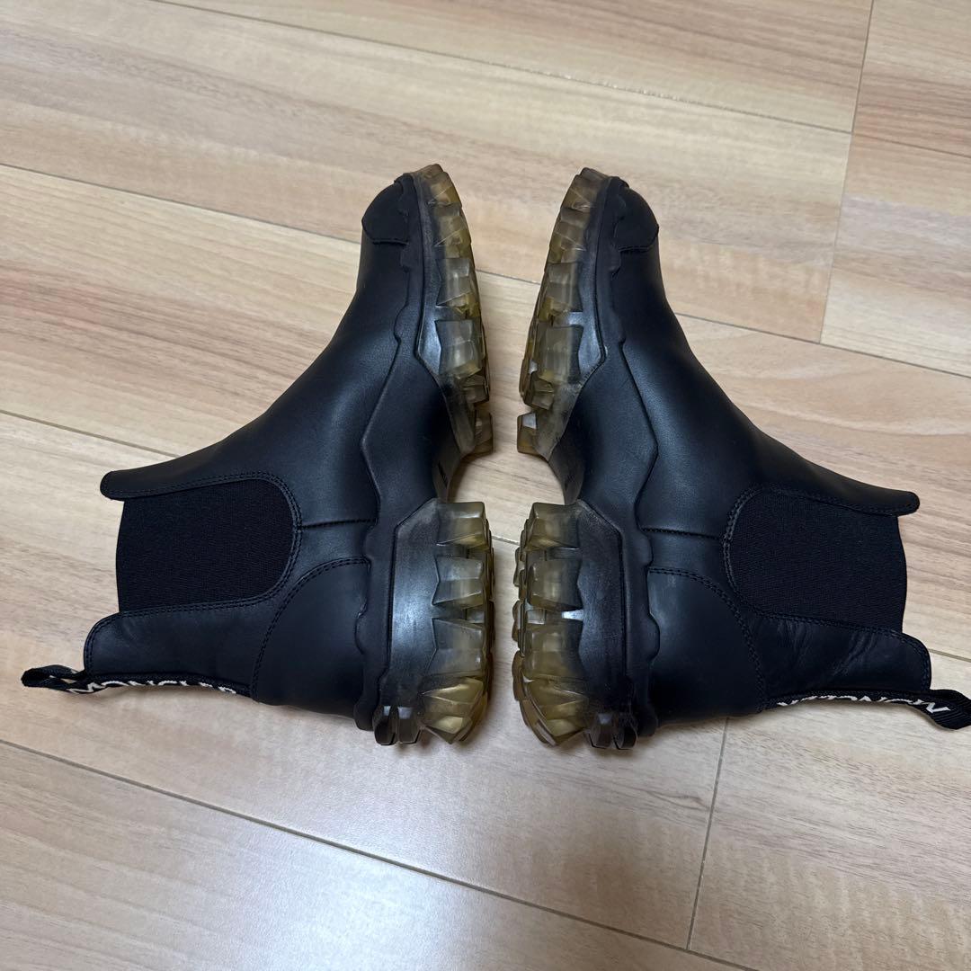 MONCLER ブラック レインブーツ