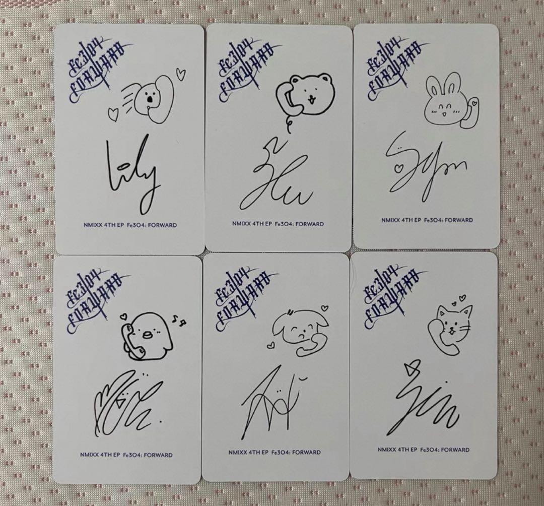 NMIXX kpopmerch 中華 トレカ 6枚セツト B