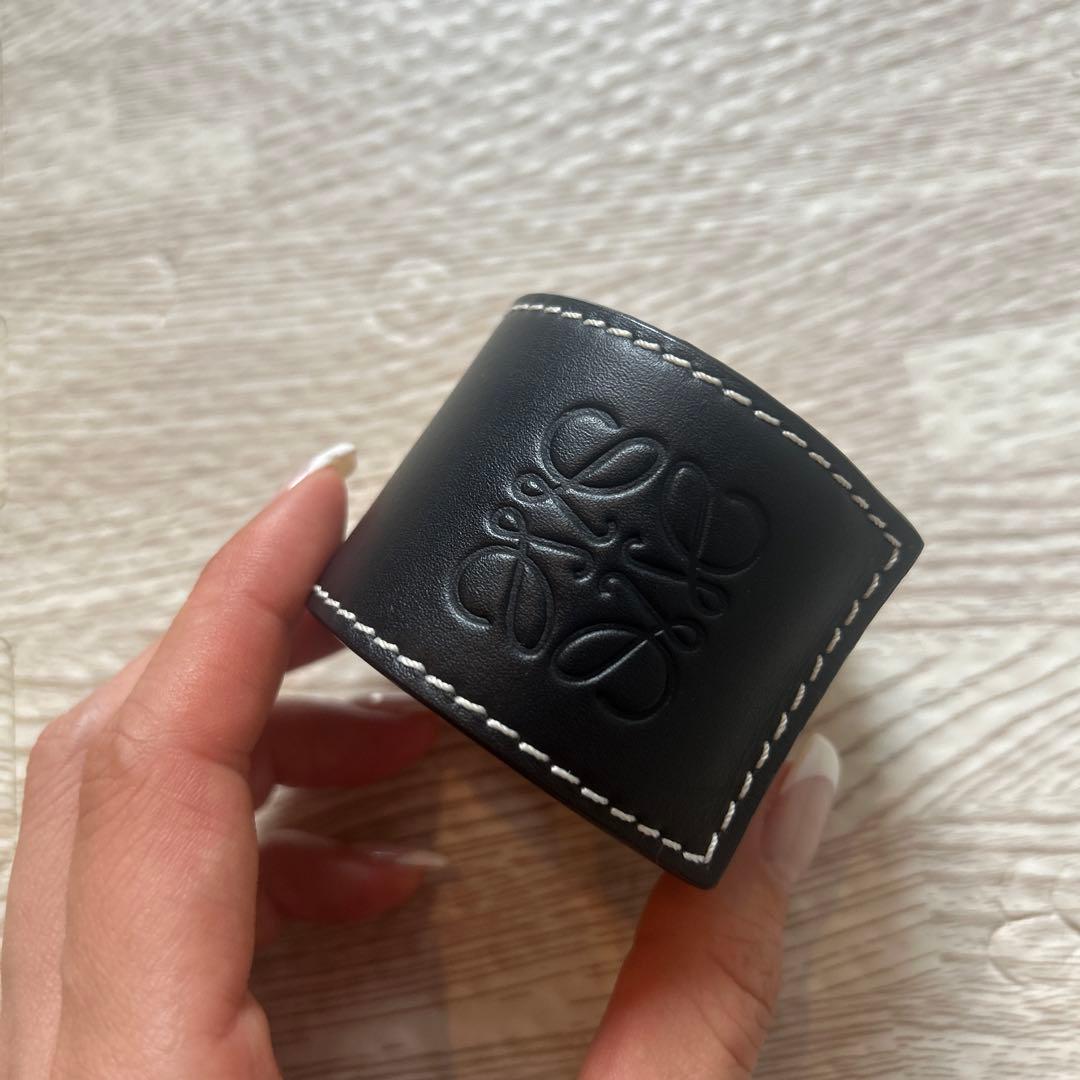 LOEWE レザーバングル　バイカラー