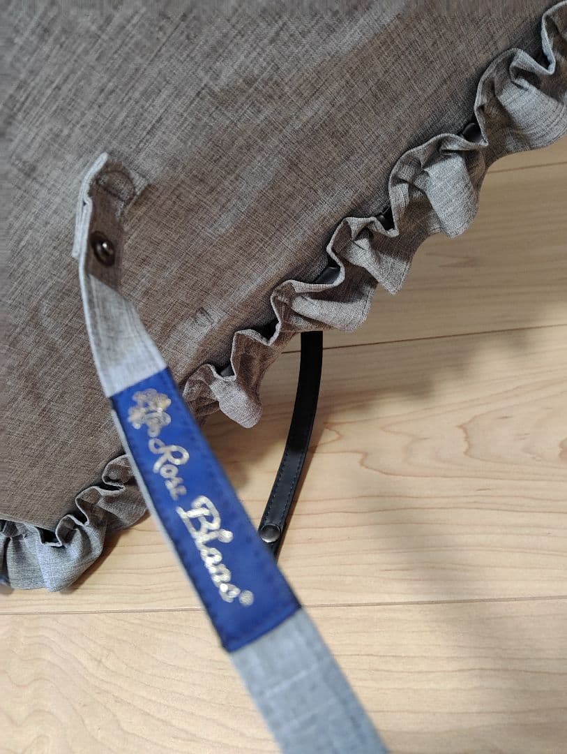 芦屋ロサブラン 折りたたみ日傘 ダンガリーグレー 曲がり手元　二段折り